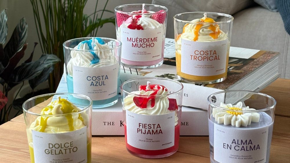 Vela de postre aromáticas